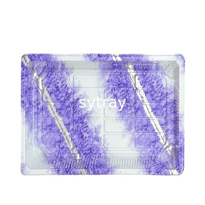 Customize Design Variety Size Non-Slip Plastic Sushi Tray with Lid