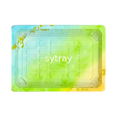 Customize Design Variety Size Non-Slip Plastic Sushi Tray with Lid