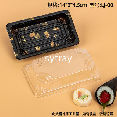 Disposable Food Grade Plastic Sushi Box for Takeaway Restaurant 22*9*5.5cm
