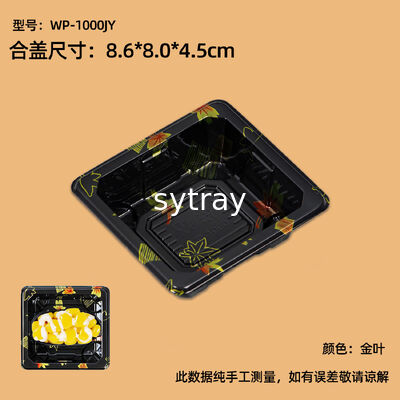 Disposable Food Grade Plastic Sushi Box for Takeaway Restaurant 22*9*5.5cm