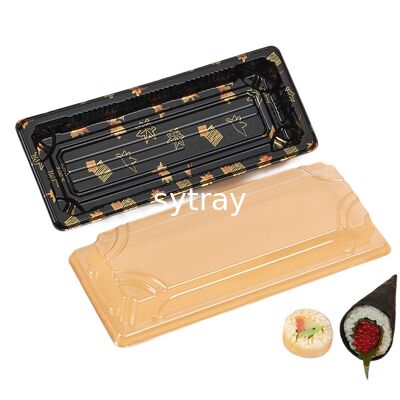 Disposable Food Grade Plastic Sushi Box for Takeaway Restaurant 22*9*5.5cm